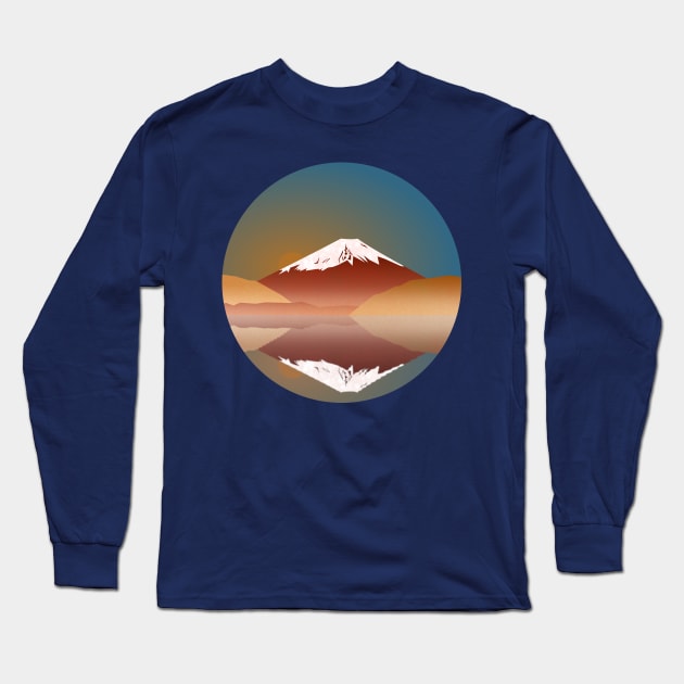 Fuji Mount Long Sleeve T-Shirt by Javisolarte